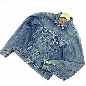 リーバイス ★ LEVIS W7516 レトロ感ある風合い♪ レディース デニム ジャケット Gジャン Mサイズ 古着MIX ずっと着られる定番◎■AC112