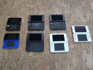 完全ジャンク品 new2DSLL 3DS 3DSLL new3DS LL 本体のみ 合計7台 セット 任天堂 ニンテンドー Nintendo 送料無料ｆ25