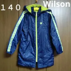 秋冬　ベンチコート　１４０　wilson　裏起毛