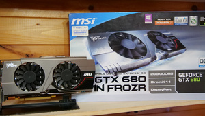 動作完全確認済み！ MSI GTX680 Twin Frozr 2GD5/OC　MSI GTX560TI Twin Frozr　２個セット美品です！