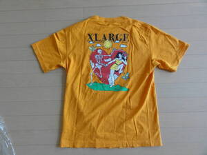 美品 XLARGE 半袖Tシャツ オレンジ Lサイズ 101212011046