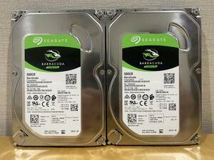 SEAGATE Barracuda ST500DM009 500GB HDD 3.5inch 2個セット