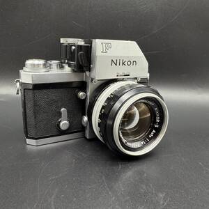 NIKON F ニコン フォトミック フィルムカメラ ボディ シルバー ヴィンテージ レンズ NIKKOR-S Auto 1:1.4 f=50㎜ 光学機器 趣味 10924