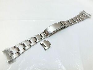 1000円スタート 腕時計用ブレスレット ROLEX ロレックス 3つ折り 3連 FF幅約19mm バックル破損有 ジャンク品 ベルト/雑貨類 1 J221