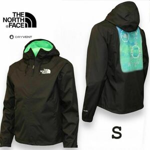 海外限定！ノースフェイス メンズ レインジャケット S ブラック ジャケット THE NORTH FACE US限定 ナイロンジャケット マウンテンパーカー