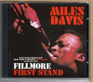 【中古CD】MILES DAVIS / FILLMORE FIRST STAND