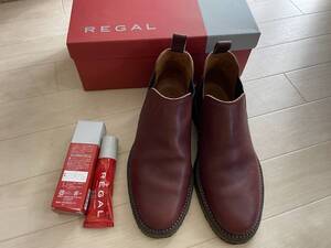 REGAL/リーガル★53URBF クレープソール レザー サイド ゴア ブーツ★ダークブラウン★26 1/2★中古品