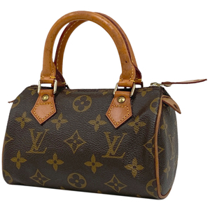 ルイ・ヴィトン Louis Vuitton ミニ スピーディ 2WAY ショルダーバッグ ハンドバッグ モノグラム ブラウン M41534 レディース 【中古】