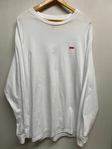 【Supreme シュプリーム】 長袖Tシャツ XL コットン ホワイトSMALL BOX LOGO TEE 2411oki n