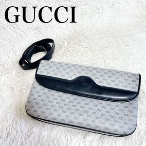 GUCCI グッチ マイクロGG 2way ショルダーバッグ クラッチバッグ オールドグッチ セカンドバッグ ロゴ