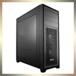 【美品】Corsair コルセア Obsidian 750D Airflow Edition フルタワーPCケース eATX対応 CC-9011078-WW ブラック 付属品 正規品 おまけ付き