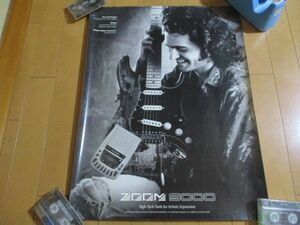 ドゥイージル・ザッパ DWEEZIL ZAPPA ポスター ZOOM ADVANCED GUITAR PROCESSOR 9000 (株) ズーム ジミ・ヘンドリックス フランク・ザッパ