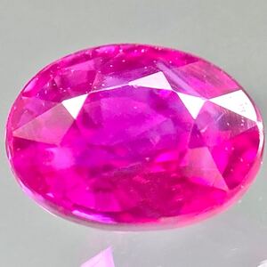 1円〜!!ソ付!!〔天然ルビー0.444ct〕d 約4.4×3.4mm ルース 裸石 corundum コランダム ruby 宝石 jewelry BB3/BB3 テDG0 w4 マ44