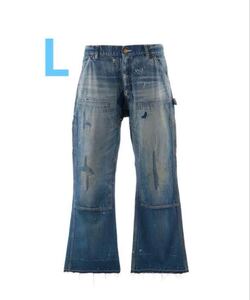 SAINT M×××××× セントマイケル 24AW DENIM DOUBLE KNEE SM-YS1-0000-066 　L　デニム