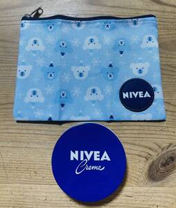 NIVEA ニベア クリーム 缶 56g / ニベア ポーチ 非売品 / 花王 スキンケアクリーム