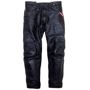 美品 DAINESE製 DUCATI LEATHER PANTS ダイネーゼ ドゥカティ レザーパンツ 52 膝にプロテクター入り