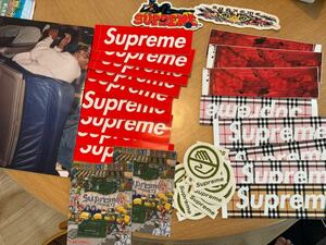 supreme ステッカー バーバリー ポスター セット