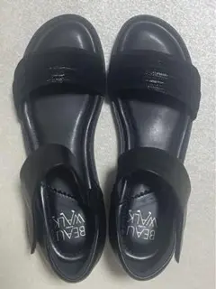 極美品　BEAU WALK 黒 コンフォートサンダル