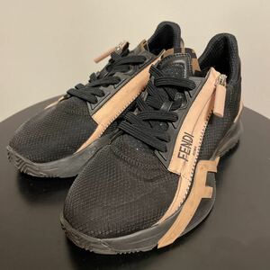 HA370 FENDI FLOW フェンディ フロー スニーカー レディース size36 サイドジップ