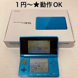 【1円〜★動作OK】 Nintendo ニンテンドー 3DS 本体 CTR-001 ライトブルー ※中古・現状品