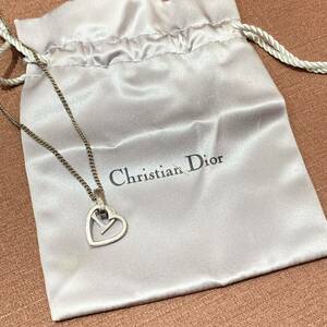 Christian Dior クリスチャンディオール アクセサリー ロゴネックレス ハート おしゃれ 保存袋 レディース ファッション 小物 アイテム