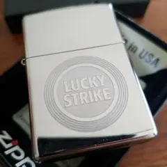 美品 シルバー LUCKY STRIKE ラッキーストライクZippo