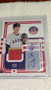 2024 Panini stars&strips japanese collegelate allstars taiga ueda material autograph 12/59 上田大河