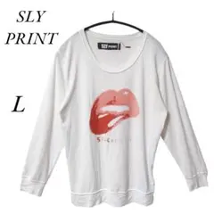 【スライ】SLY PRINT　シャツ　プリント　STUCK ON YOU　L相当