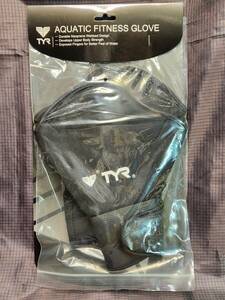 TYR AQUATIC FITNESS GLOVE アクアティック フィットネス グローブ LFIT 黒 両手組 サイズＬ