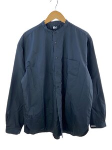 HELLY HANSEN◆長袖シャツ/XL/ポリエステル/ネイビー/紺/無地/HH42401