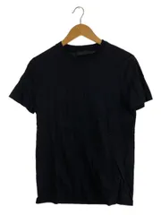 PRADA Tシャツ XS コットン ブラック 無地 ujm492-s221-ilk-f0002