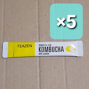 【匿名配送】TEAZEN ティーゼン コンブチャ レモン味 5g ×5本