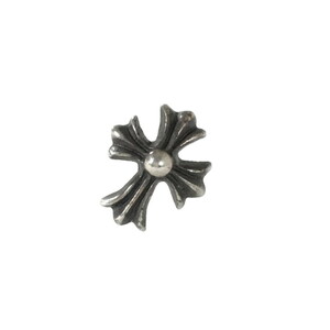 クロムハーツ CHROME HEARTS スタッド ピアス CHプラス STUD No2 CH PLS CRS CROSS クロス 14K シルバー