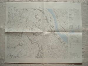 【地図】 小南 1：25,000 昭和48年発行/ 千葉 茨城 小見川町 干潟町 海上町 波崎町 成田線 利根川 国土地理院