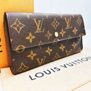 A415【外観美品】LOUISVUITTON ルイヴィトン モノグラムポルトトレゾールインターナショナル三つ折り財布長財布ウォレット M61217/TH0969