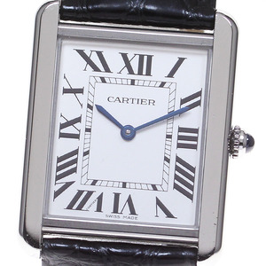 カルティエ CARTIER W5200003 タンクソロLM クォーツ メンズ 保証書付き_860230