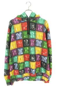 シュプリーム パーカー 20AW Blocks Hooded Sweatshirt サイズ:L ブロックロゴプルオーバーパーカー 中古 HJ12