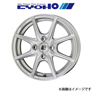 共豊 アルミホイール 4本 ザインEK マーチ K13/NK13/K13改(14×5.5J 4-100 INSET43 シャインシルバー)KYOHO SEIN EK