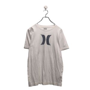 Hurley 半袖 プリント Tシャツ ハーレー L キッズ ホワイト クルーネック 古着卸 アメリカ仕入 a605-6111