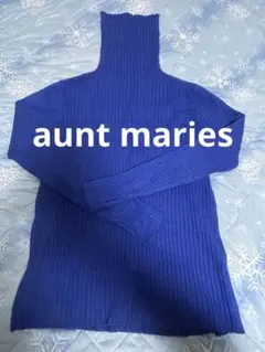 aunt maries ブルー　セーター