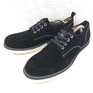 ●ほぼ未使用 LABORER SHOES レイバラーシューズ 定価14,300円 本革 スエードレザー プレーントゥシューズ 9(約27cm) 黒 革靴 ブーツ