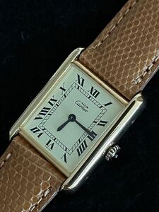 【 ◆ Cartier・希少美品 /＊カルティエ・マストタンク《スイス製・手巻き》LM・メンズウォッチ 】