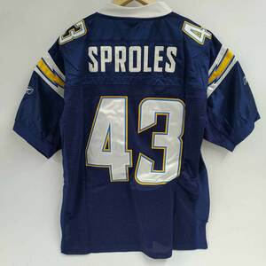 【中古】リーボック ロサンゼルス・チャージャーズ Chargers ユニフォーム #43 Darren Sproles ダレン スプロールズ 48 NFL メンズ Reebok