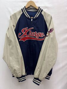 20240826【X-LARGE】エクストララージ REVERSIBLE BASEBALL JACKET スタジャン リバーシブル ベースボールジャケット 101223021003 