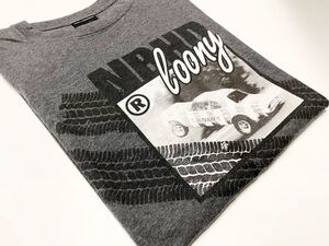 美品 希少 02年 NEIGHBORHOOD NBHD LOONY Tee ネイバーフッド モーターサイクル チャコールグレー size M アーカイブ ビンテージ 正規品