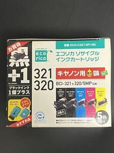 送料無料 CANON キヤノン 【インクカートリッジ BCI-321+320/５MP+1黒】 互換インク エコリカ リサイクル 周辺機器 プリンタ