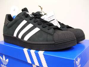 新品 adidas SUPERSTAR 黒白ヌバックレザー US11 29cm 完売モデル 天然皮革 アディダス スーパースター ID0996 ブラックXホワイト