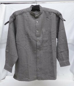 イッセイミヤケ ISSEY MIYAKE the shirts L/S バンドカラーシャツ 表記:M △WF2284