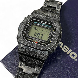 G-SHOCK CASIO ジーショック カスタム DW-5600E-1 ペイズリーメタル ベルト デジタル 新品 