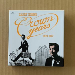 細野晴臣 Crown Years 1974 -1977 ハリー細野 クラウンイヤーズ CD DVD トロピカル ダンディ 泰安洋行 TIN PAN ALLEY CHINATOWN 坂本龍一